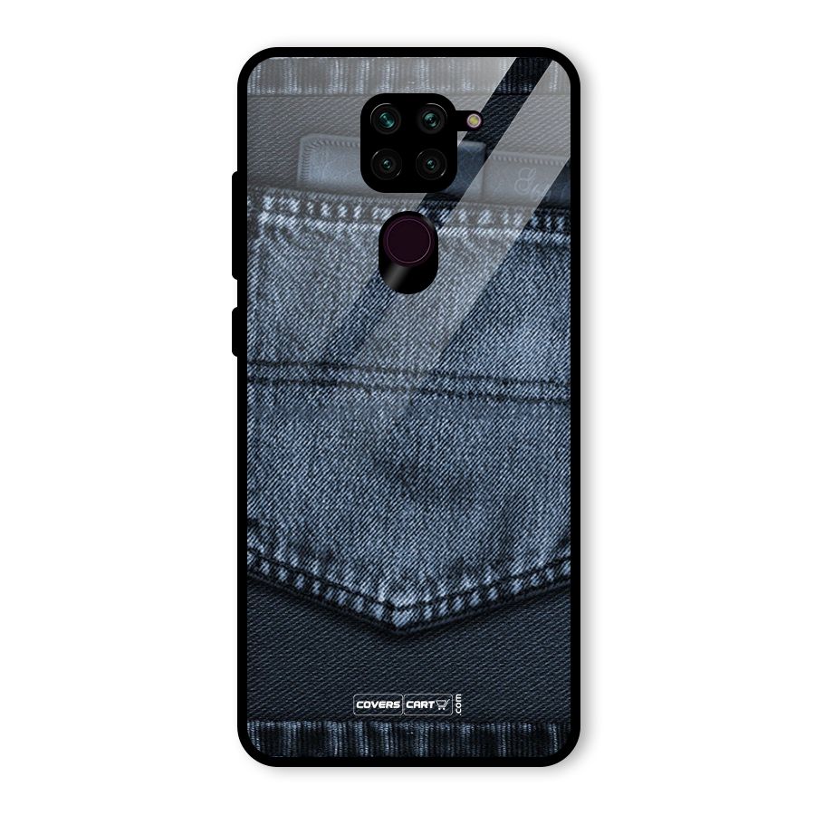 Blue Denim Glass Back Case for Redmi Note 9