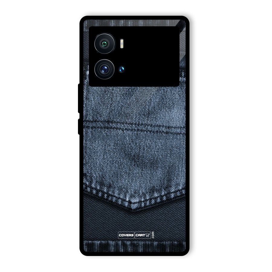 Blue Denim Glass Back Case for Vivo iQOO 9 Pro
