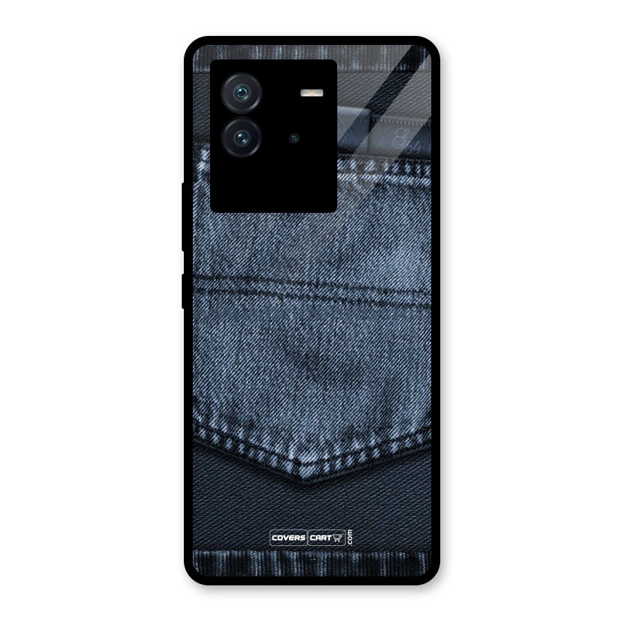 Blue Denim Glass Back Case for Vivo iQOO Neo 6 5G