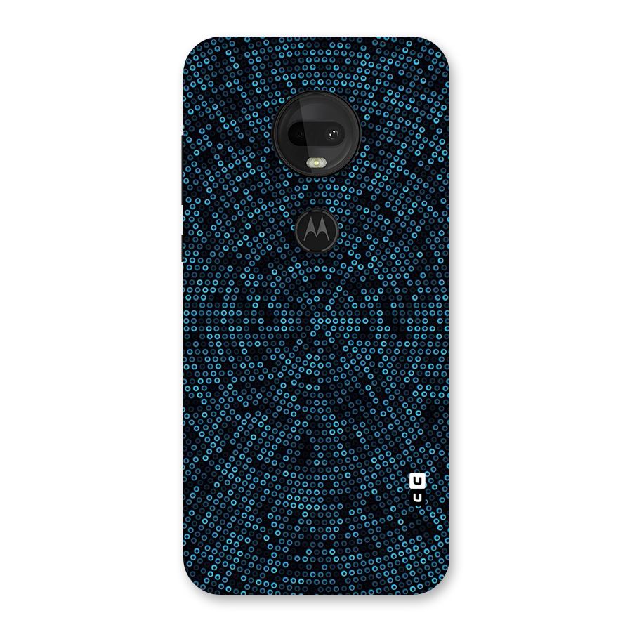 Blue Disco Lights Back Case for Moto G7