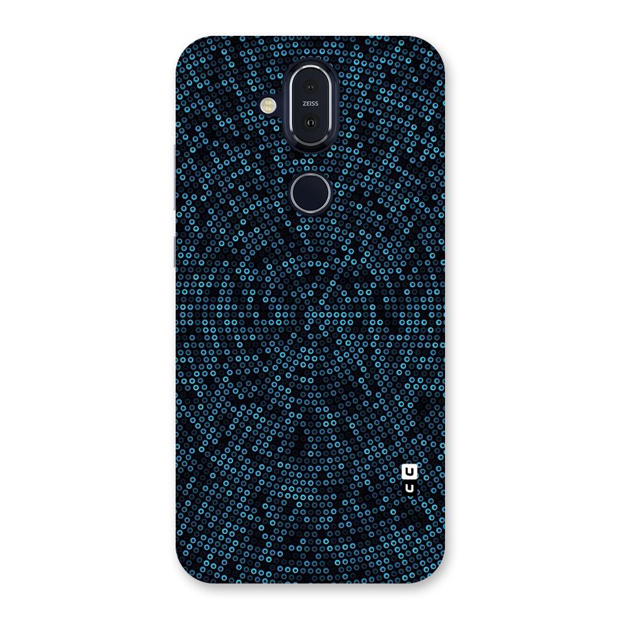 Blue Disco Lights Back Case for Nokia 8.1