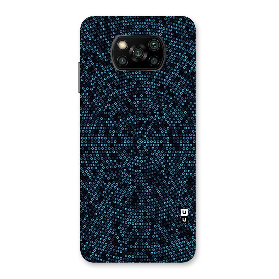 Blue Disco Lights Back Case for Poco X3