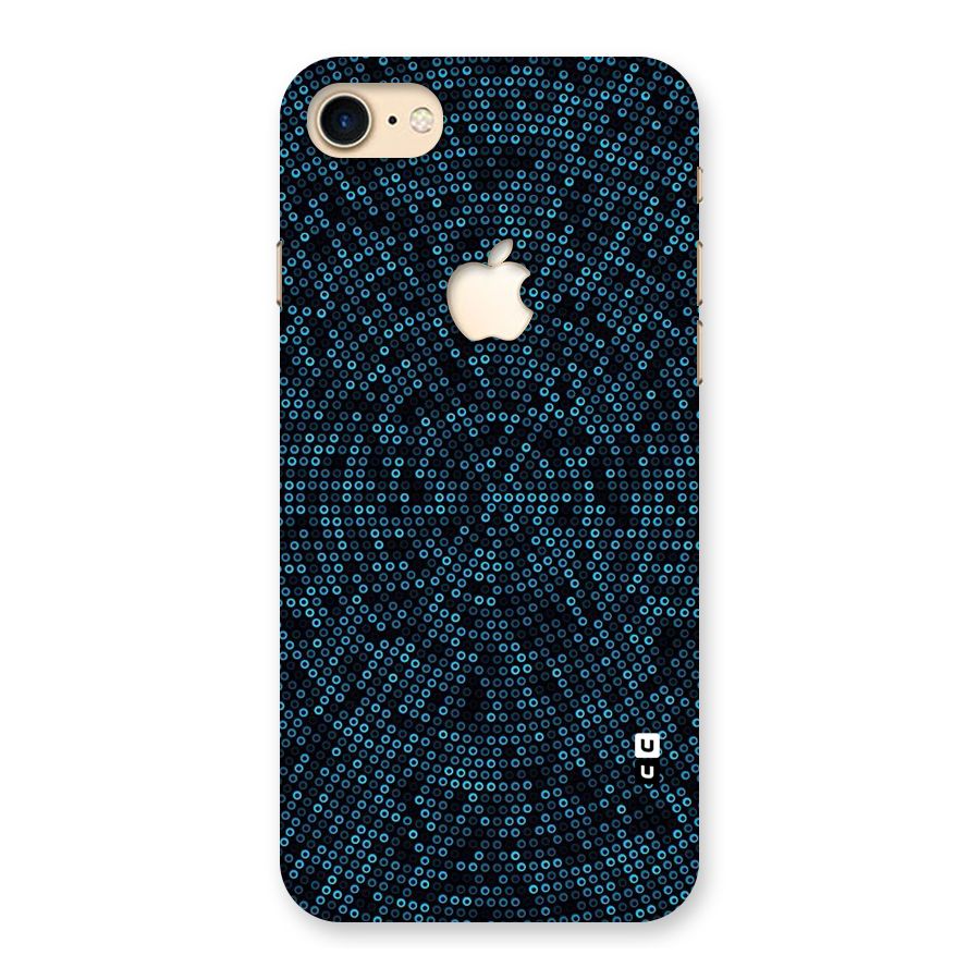 Blue Disco Lights Back Case for iPhone 7 Apple Cut