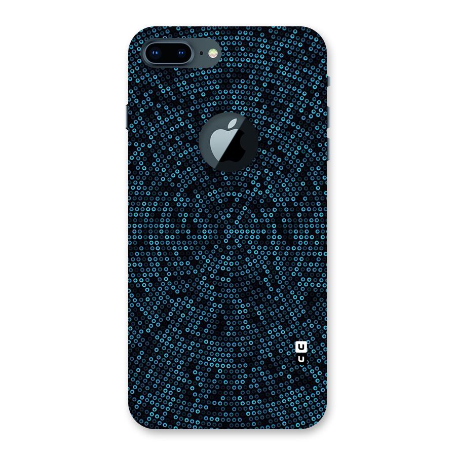 Blue Disco Lights Back Case for iPhone 7 Plus Logo Cut