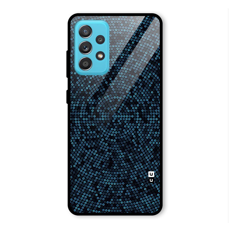 Blue Disco Lights Glass Back Case for Galaxy A52s 5G
