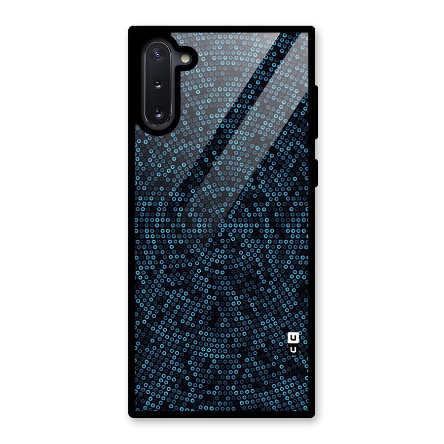 Blue Disco Lights Glass Back Case for Galaxy Note 10