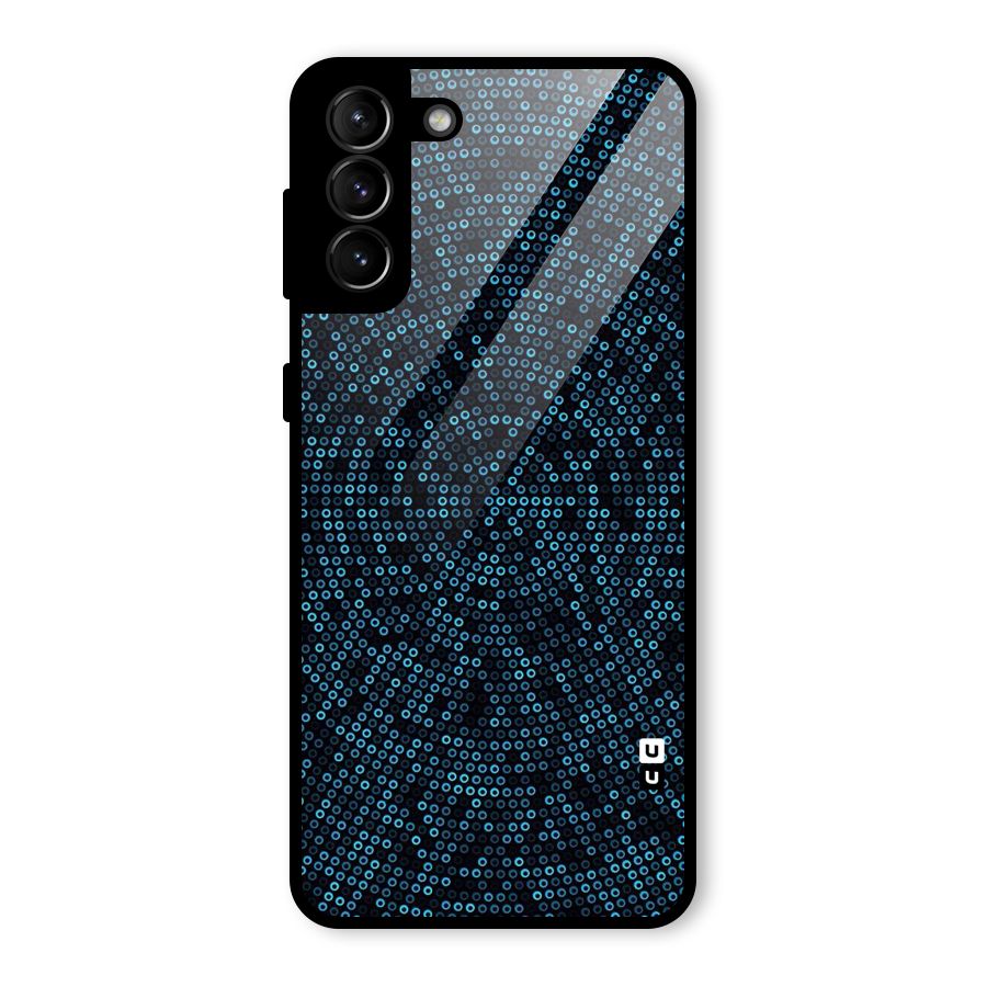 Blue Disco Lights Glass Back Case for Galaxy S21 Plus