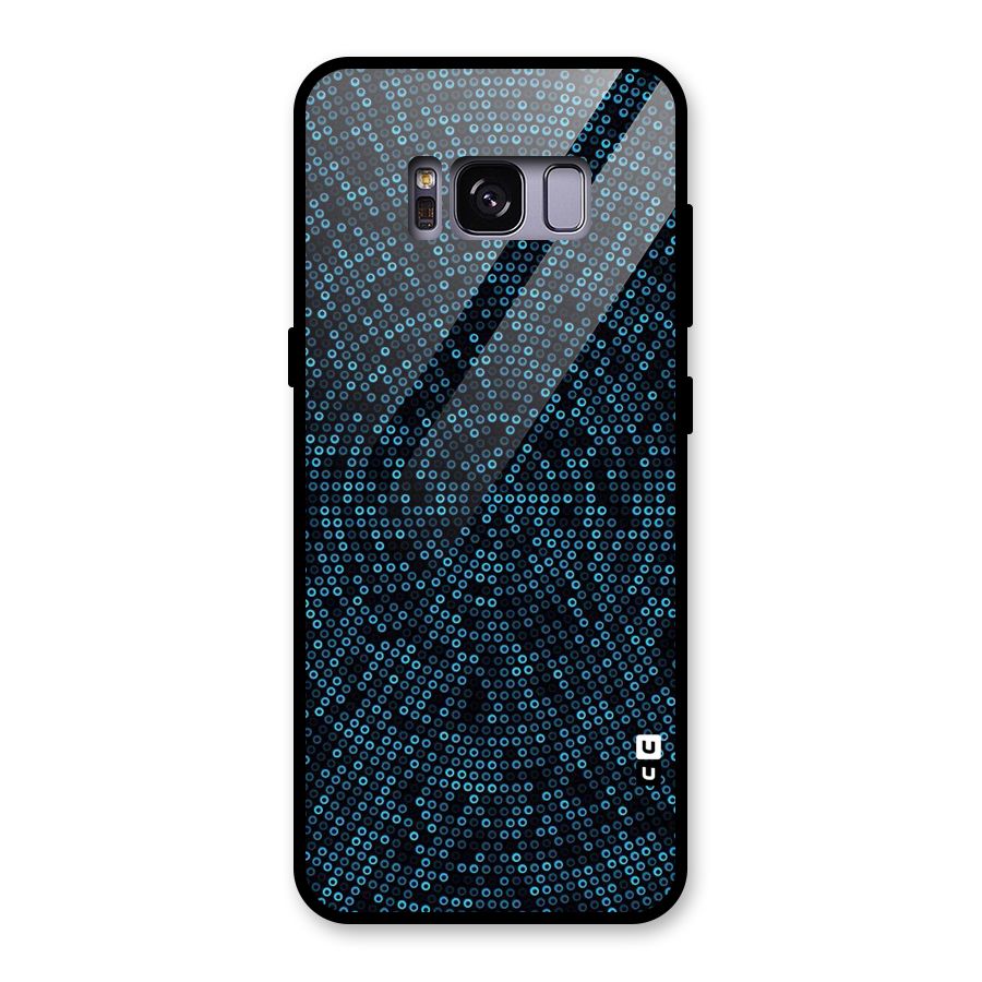 Blue Disco Lights Glass Back Case for Galaxy S8