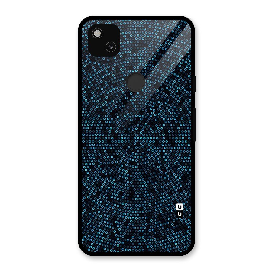 Blue Disco Lights Glass Back Case for Google Pixel 4a