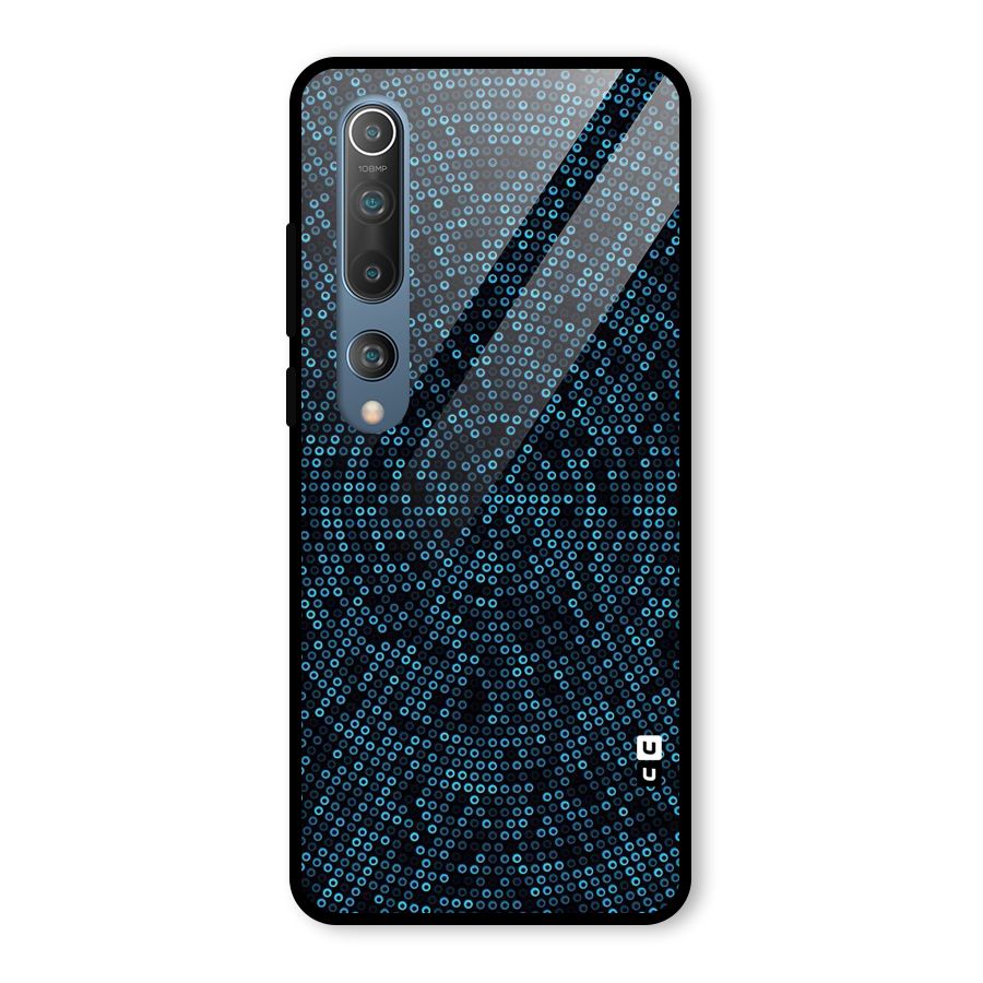 Blue Disco Lights Glass Back Case for Mi 10