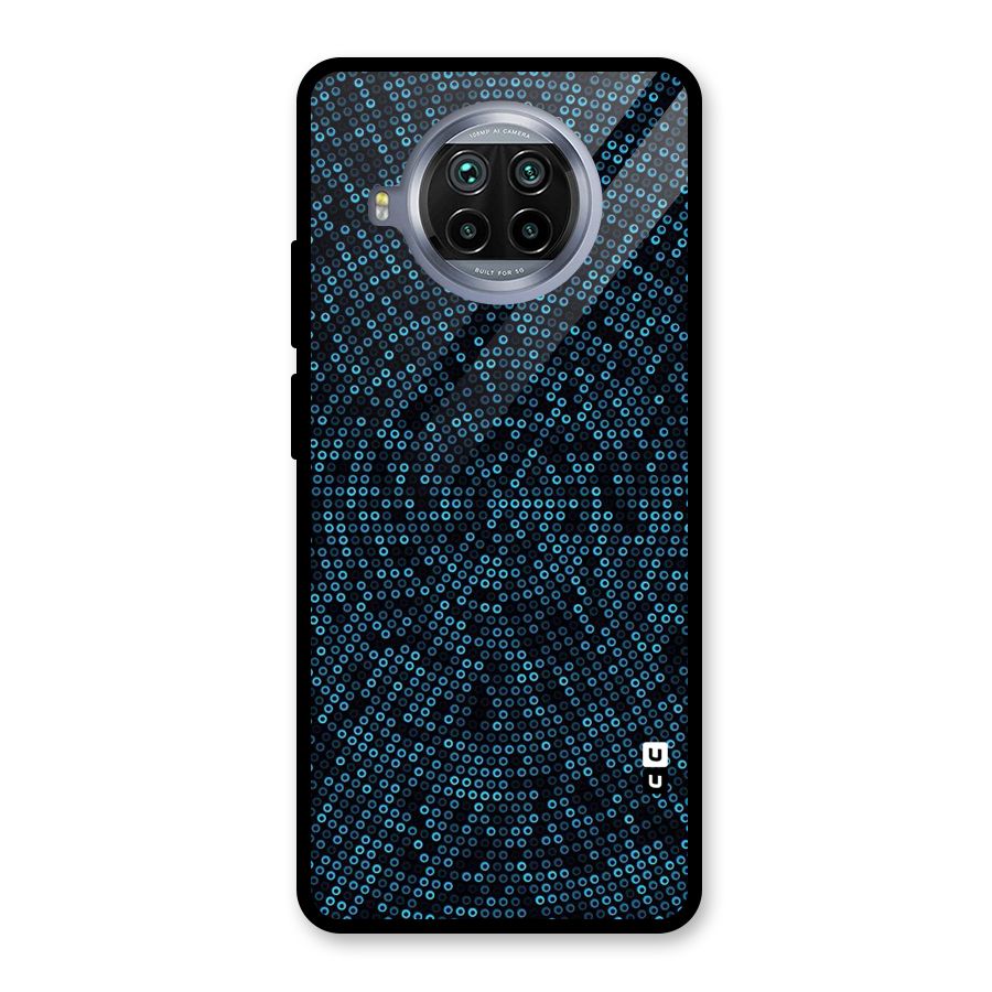 Blue Disco Lights Glass Back Case for Mi 10i