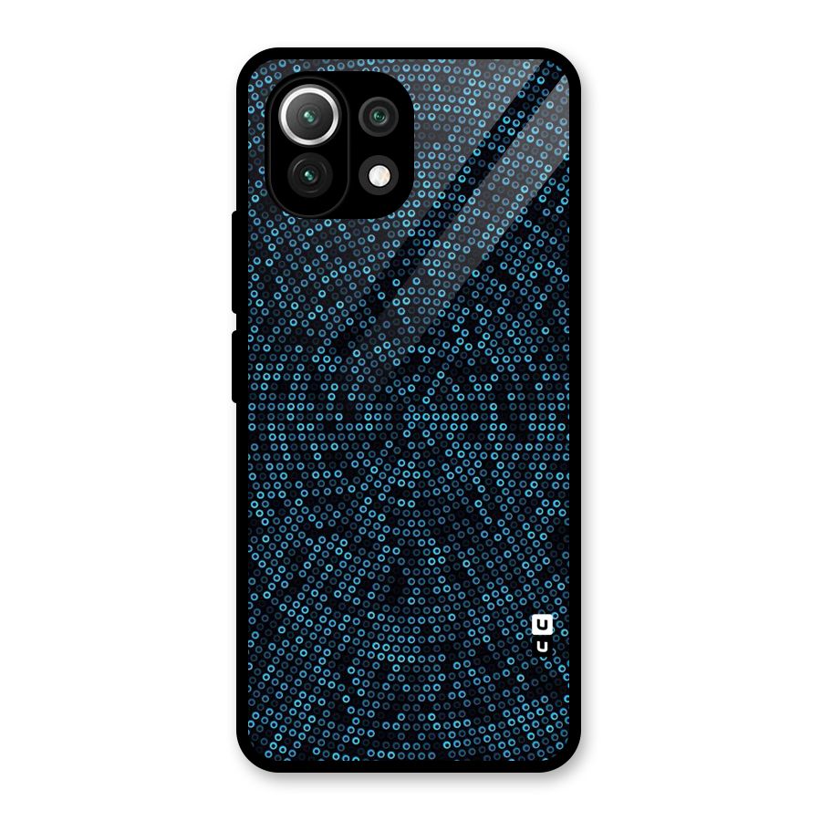 Blue Disco Lights Glass Back Case for Mi 11 Lite