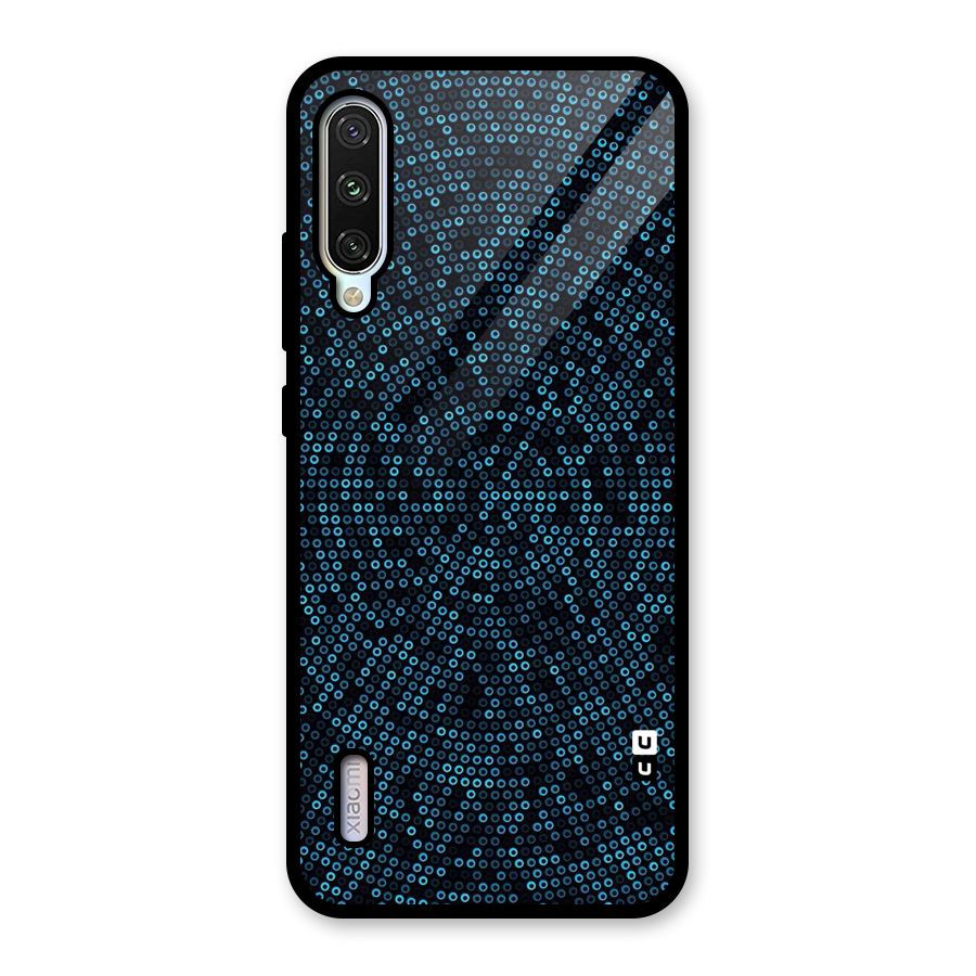 Blue Disco Lights Glass Back Case for Mi A3