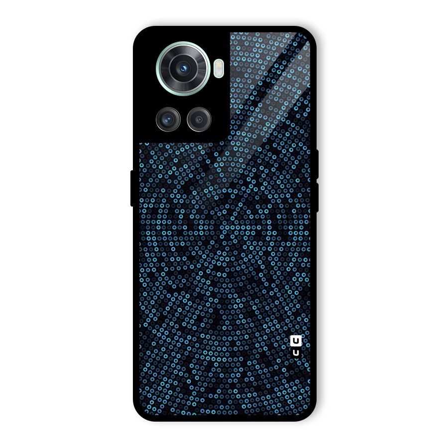 Blue Disco Lights Glass Back Case for OnePlus 10R