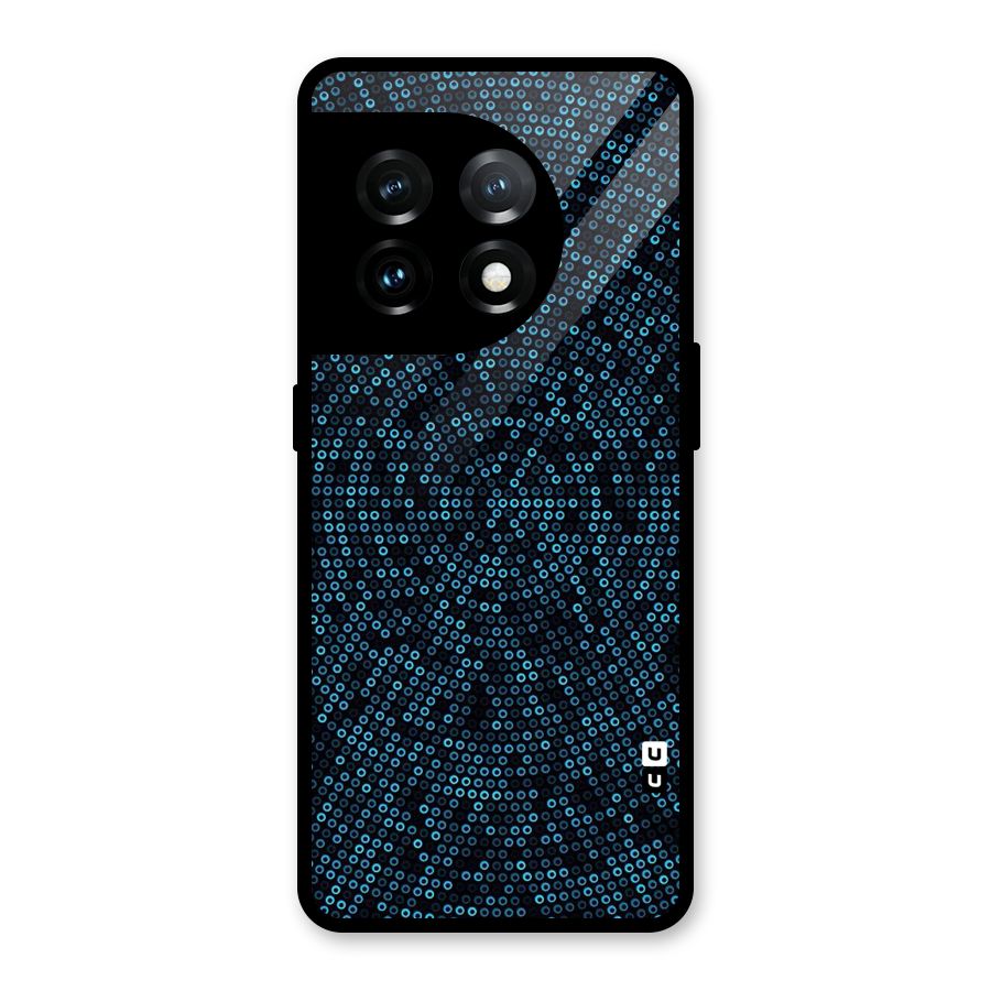 Blue Disco Lights Glass Back Case for OnePlus 11