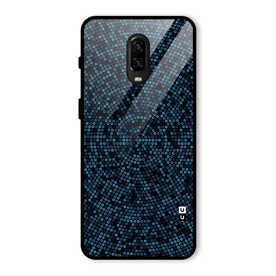 Blue Disco Lights Glass Back Case for OnePlus 6T
