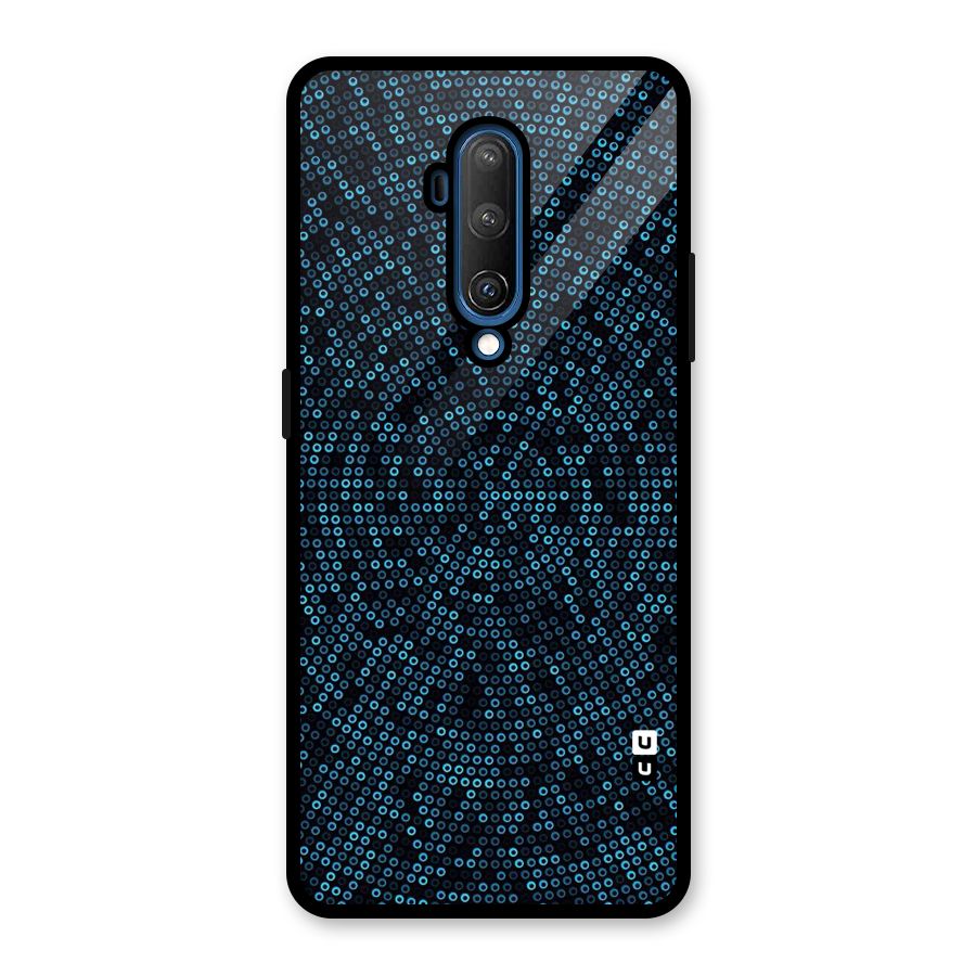 Blue Disco Lights Glass Back Case for OnePlus 7T Pro