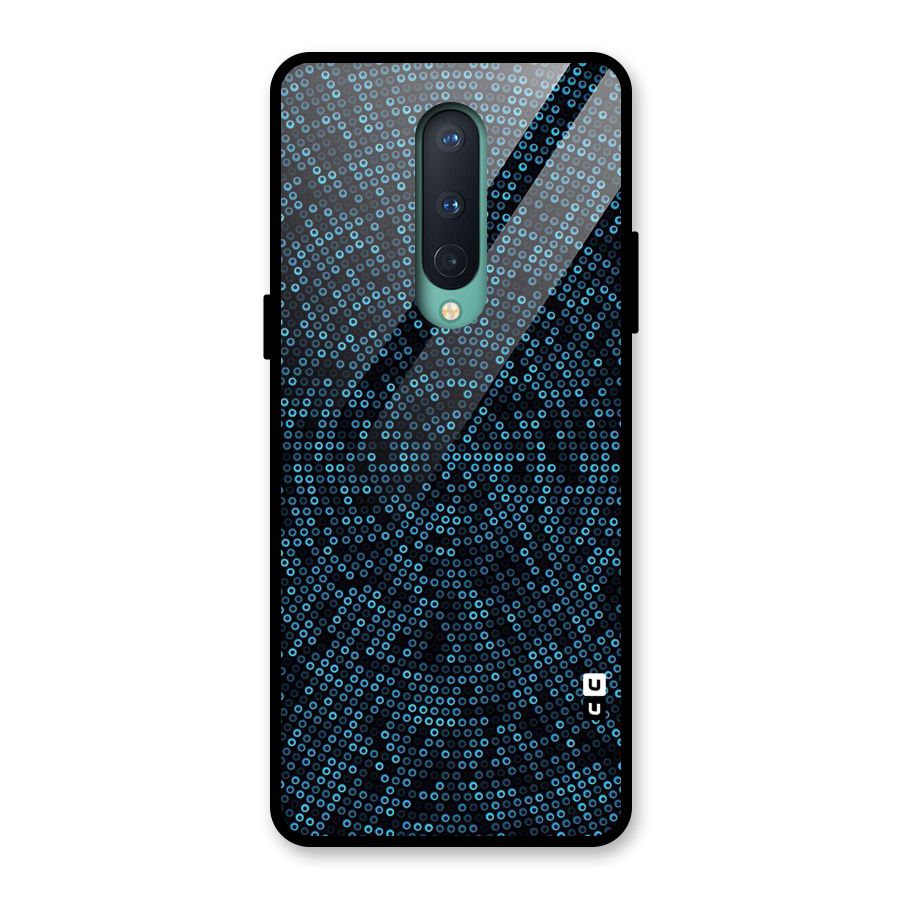 Blue Disco Lights Glass Back Case for OnePlus 8
