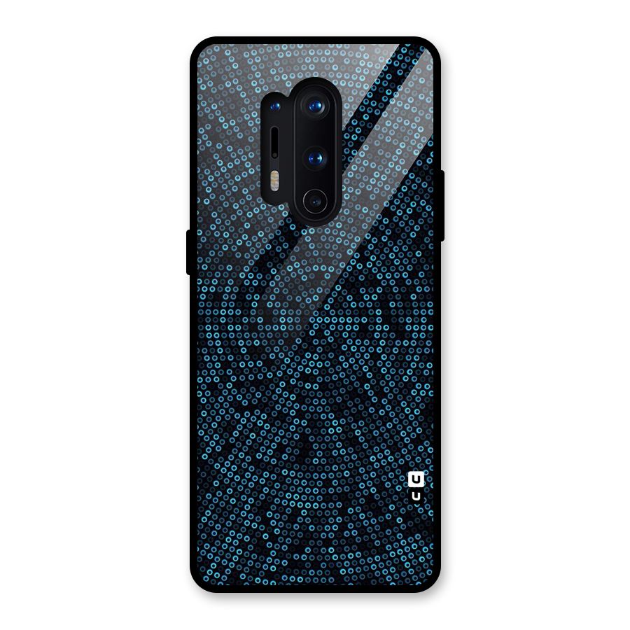Blue Disco Lights Glass Back Case for OnePlus 8 Pro