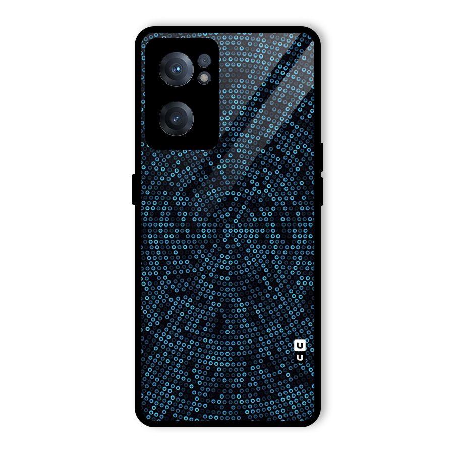 Blue Disco Lights Glass Back Case for OnePlus Nord CE 2 5G