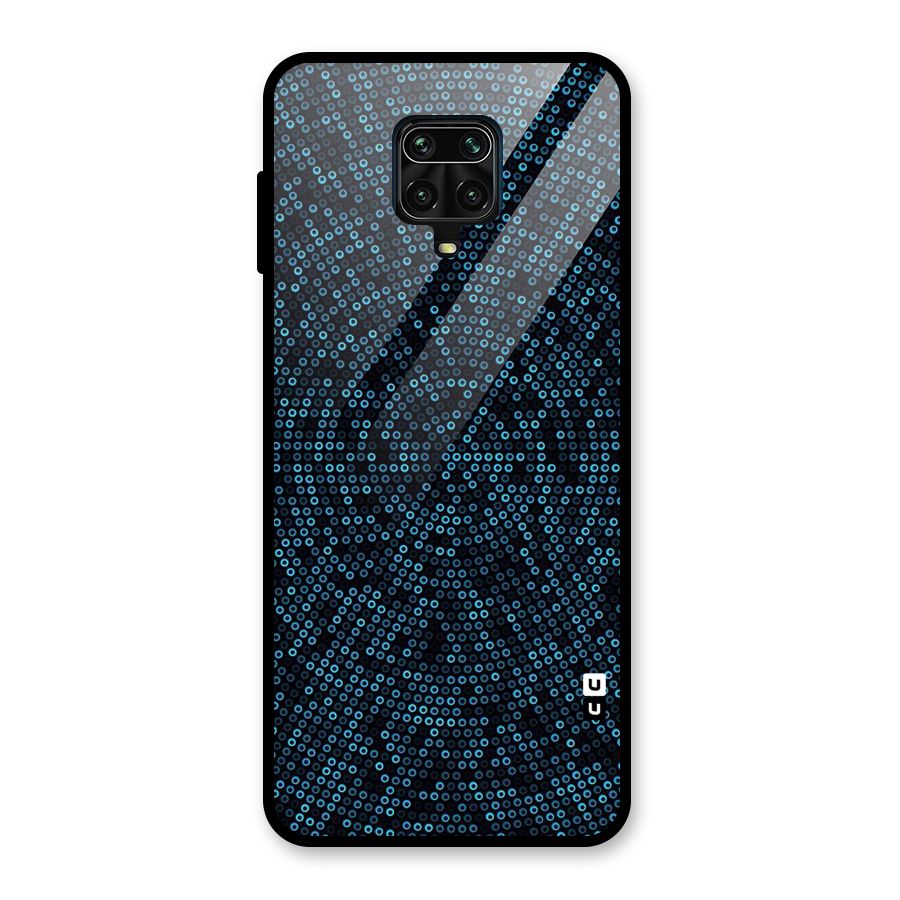Blue Disco Lights Glass Back Case for Poco M2 Pro