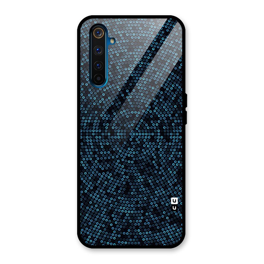 Blue Disco Lights Glass Back Case for Realme 6 Pro