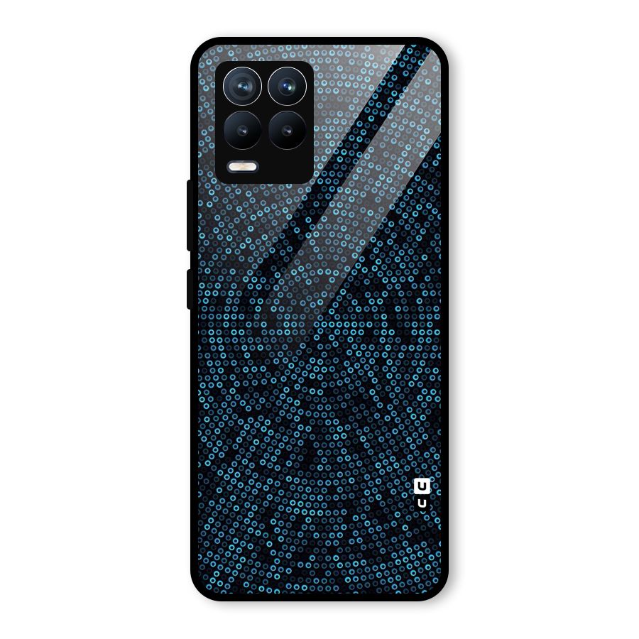 Blue Disco Lights Glass Back Case for Realme 8 Pro