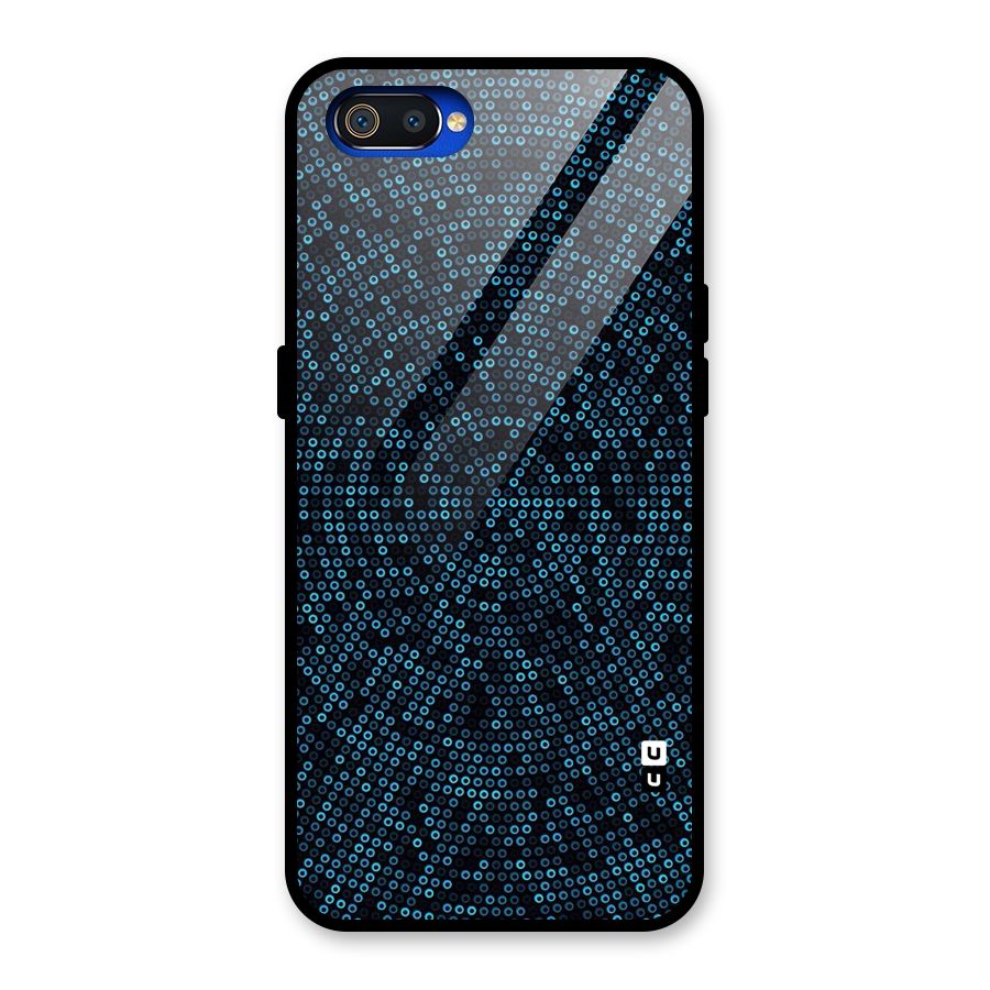 Blue Disco Lights Glass Back Case for Realme C2