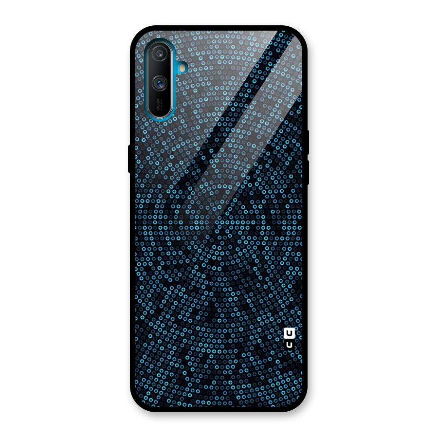 Blue Disco Lights Glass Back Case for Realme C3