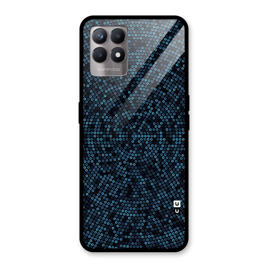 Blue Disco Lights Glass Back Case for Realme Narzo 50