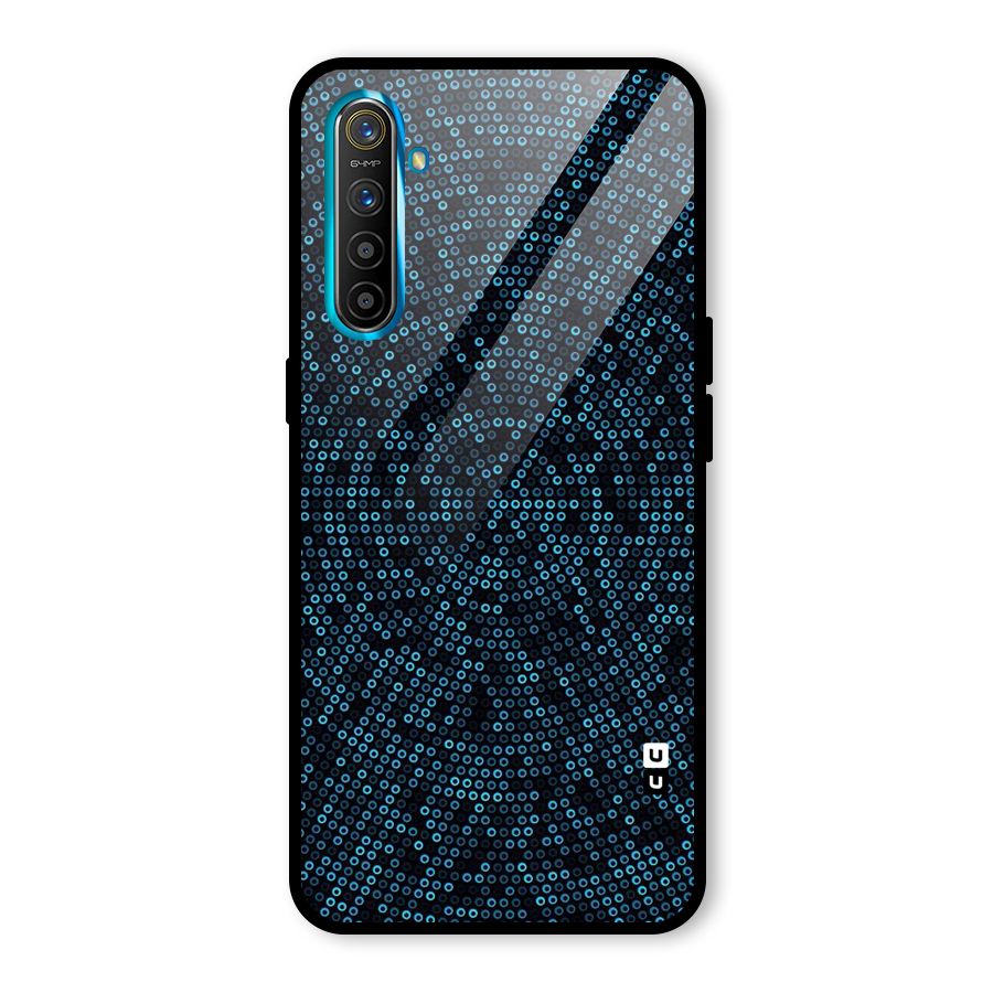 Blue Disco Lights Glass Back Case for Realme X2