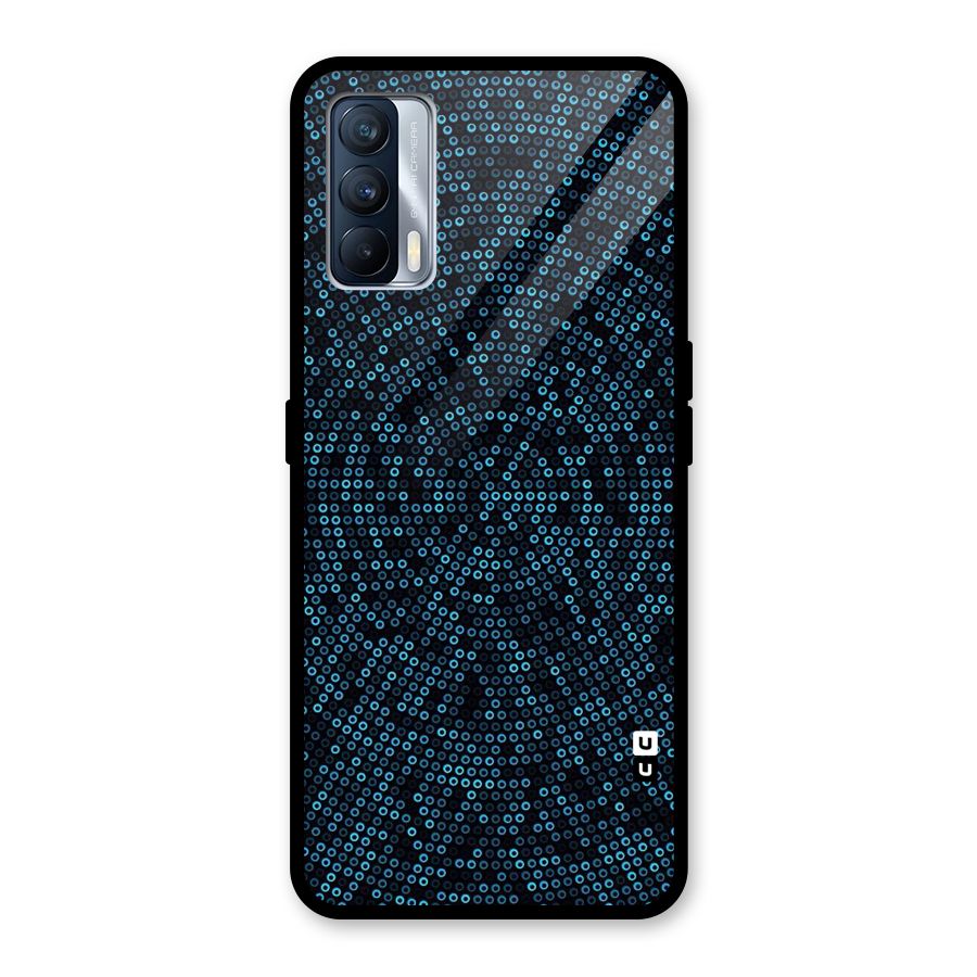 Blue Disco Lights Glass Back Case for Realme X7