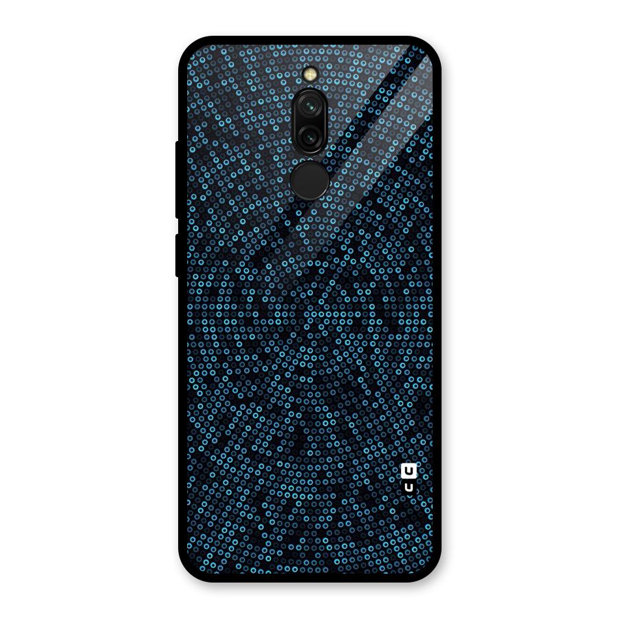 Blue Disco Lights Glass Back Case for Redmi 8