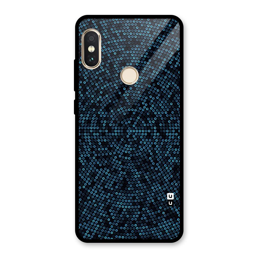 Blue Disco Lights Glass Back Case for Redmi Note 5 Pro