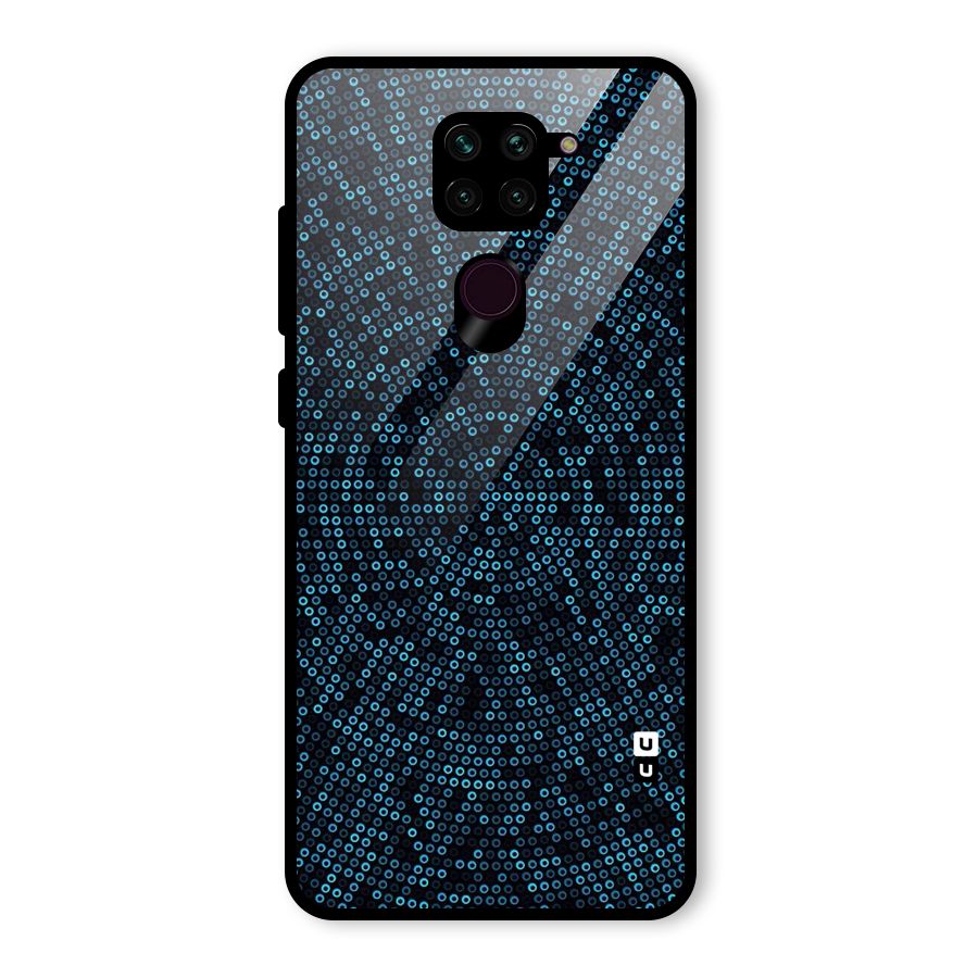 Blue Disco Lights Glass Back Case for Redmi Note 9
