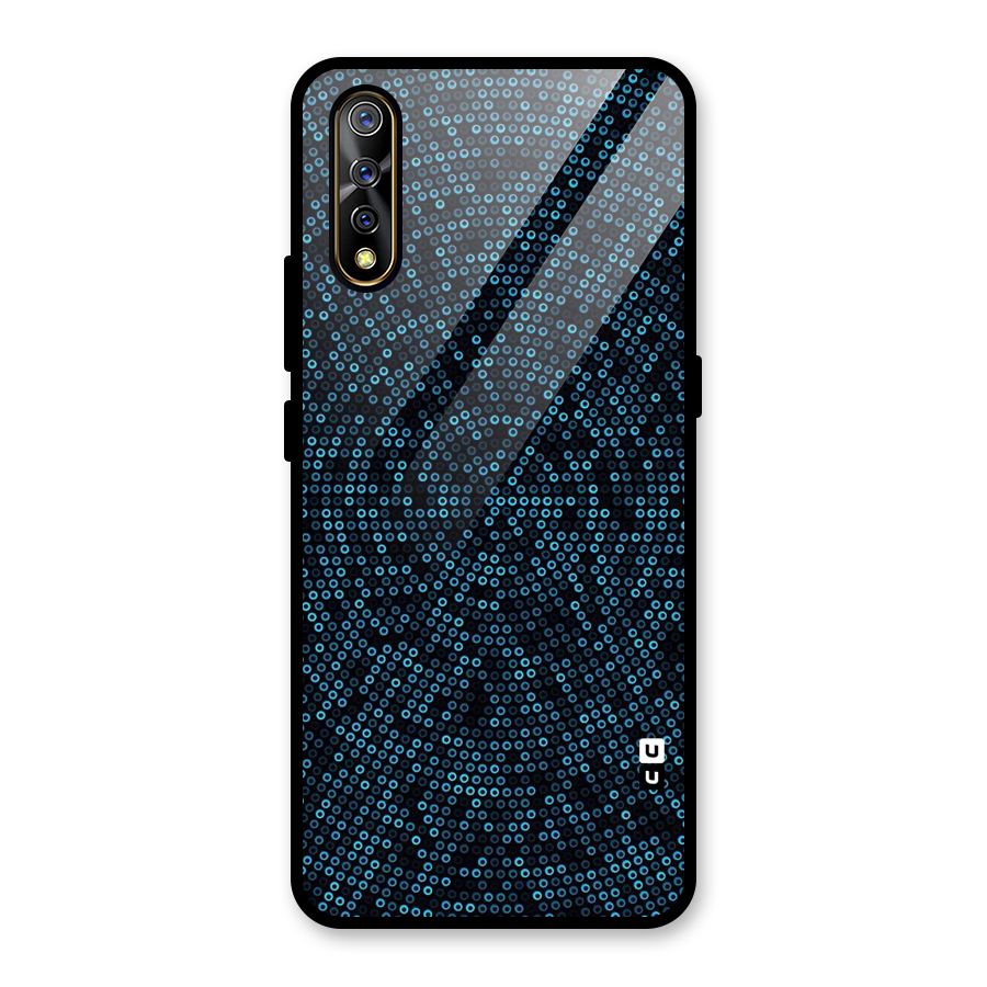 Blue Disco Lights Glass Back Case for Vivo S1