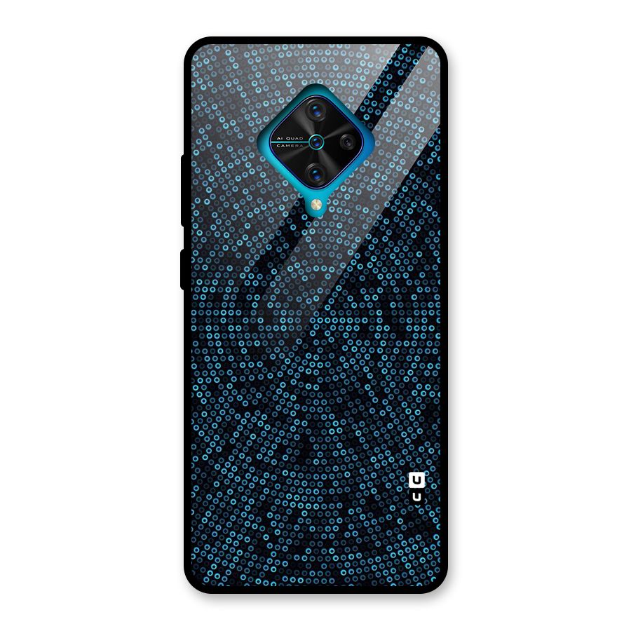 Blue Disco Lights Glass Back Case for Vivo S1 Pro
