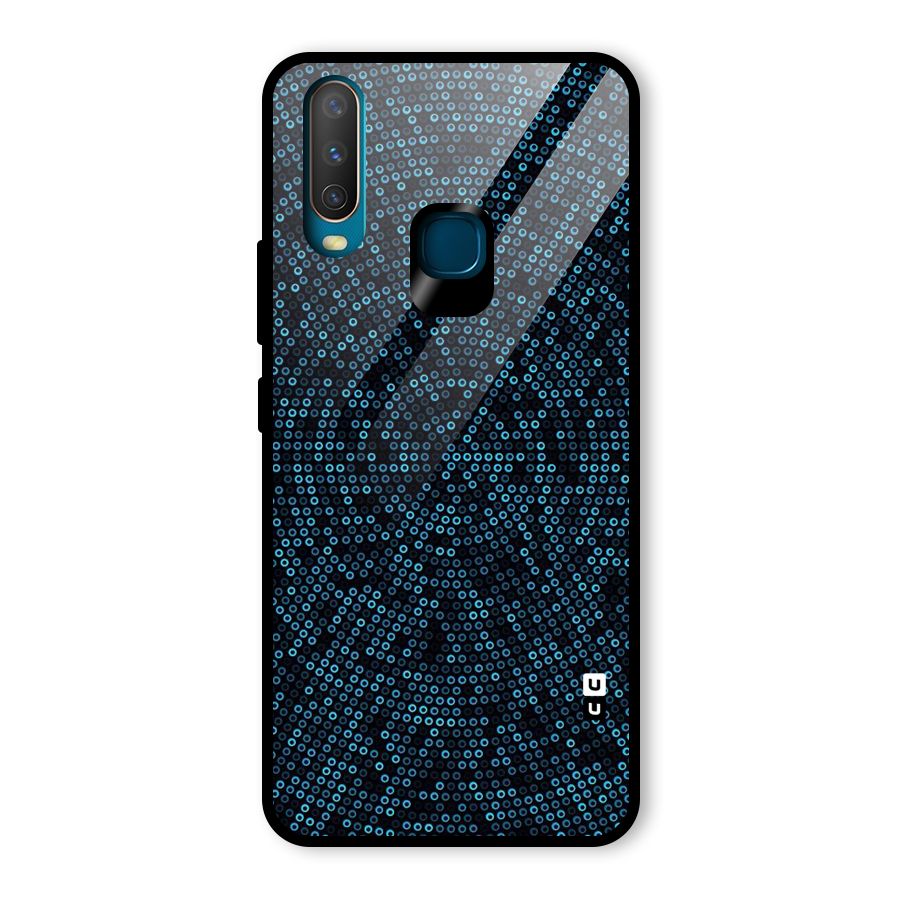 Blue Disco Lights Glass Back Case for Vivo U10