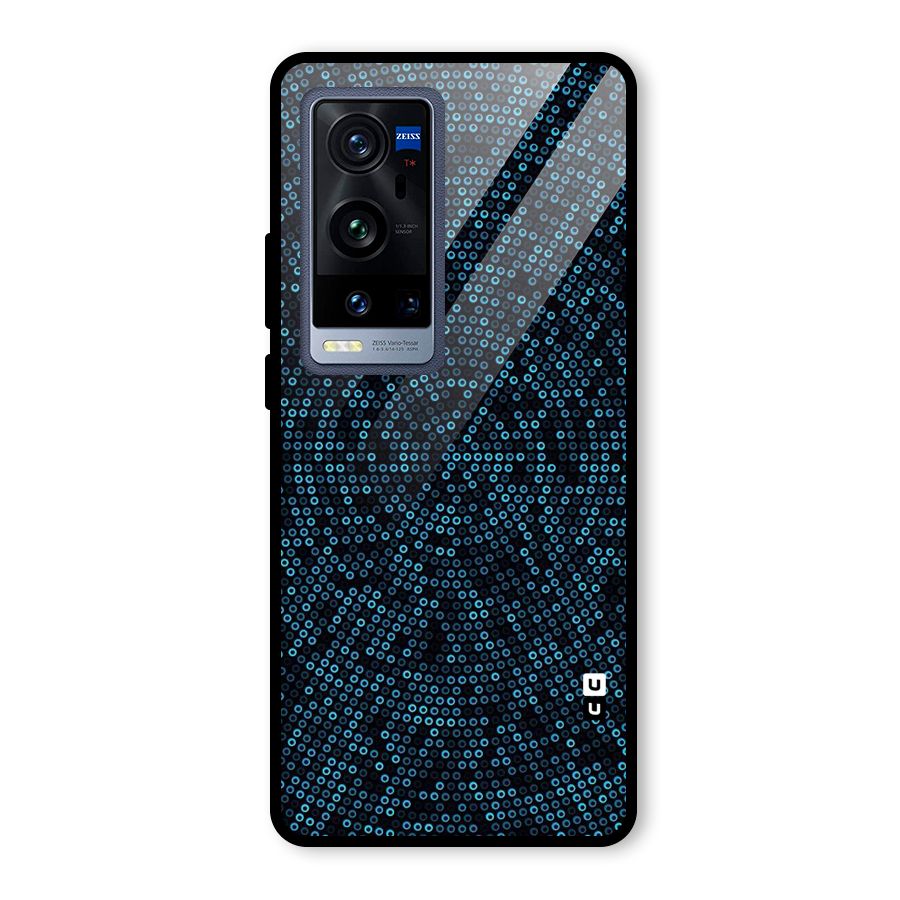Blue Disco Lights Glass Back Case for Vivo X60 Pro Plus
