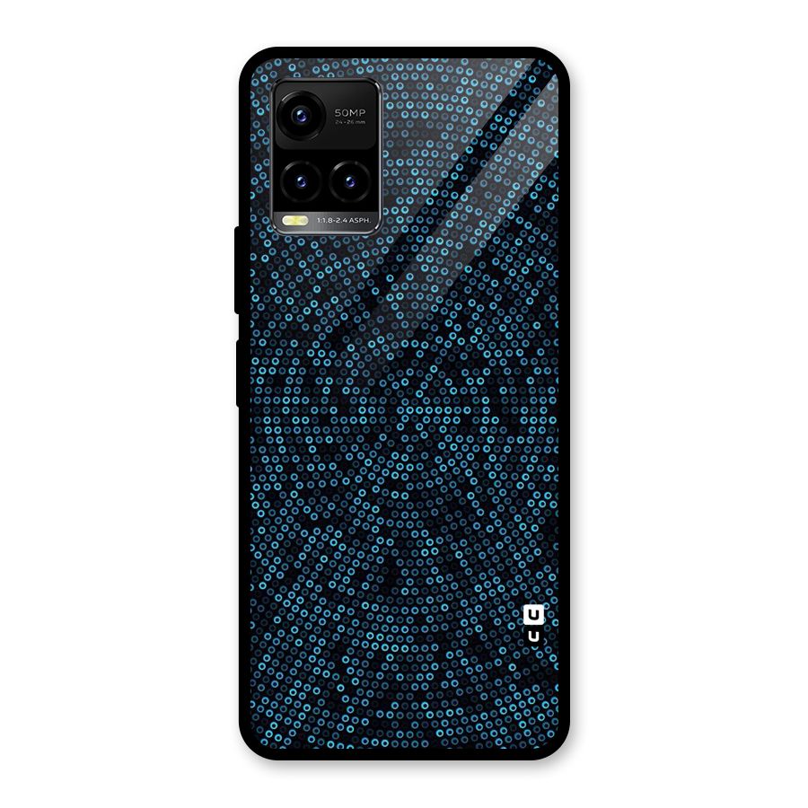 Blue Disco Lights Glass Back Case for Vivo Y21T