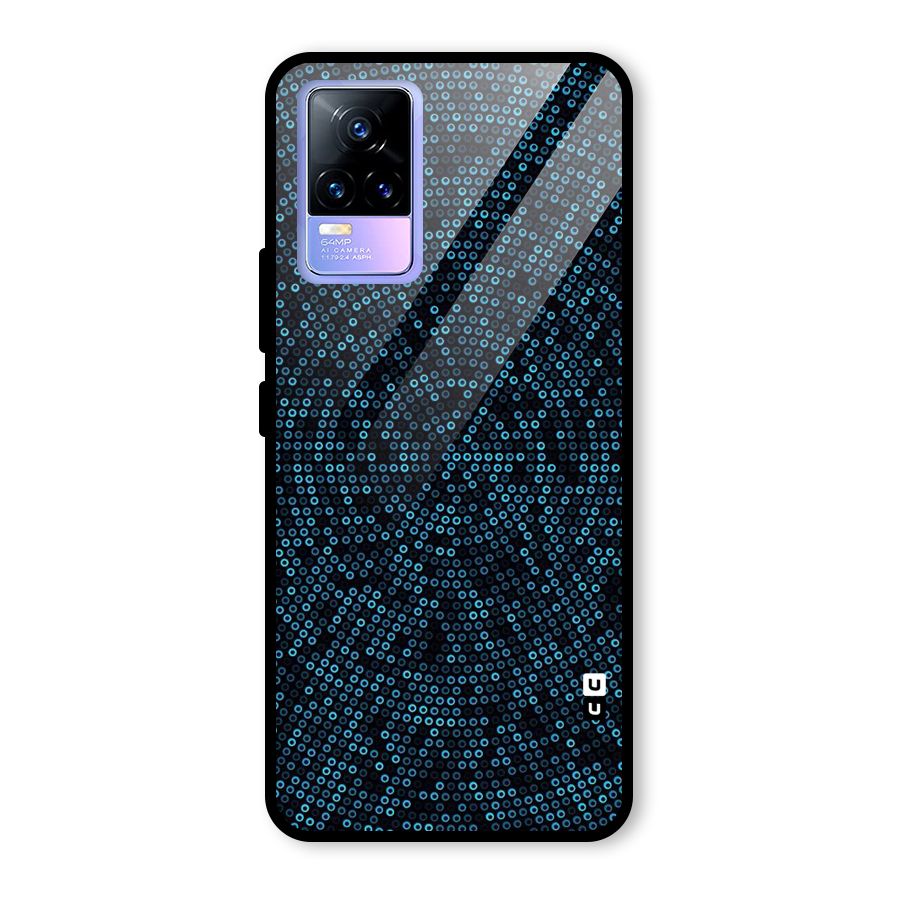 Blue Disco Lights Glass Back Case for Vivo Y73