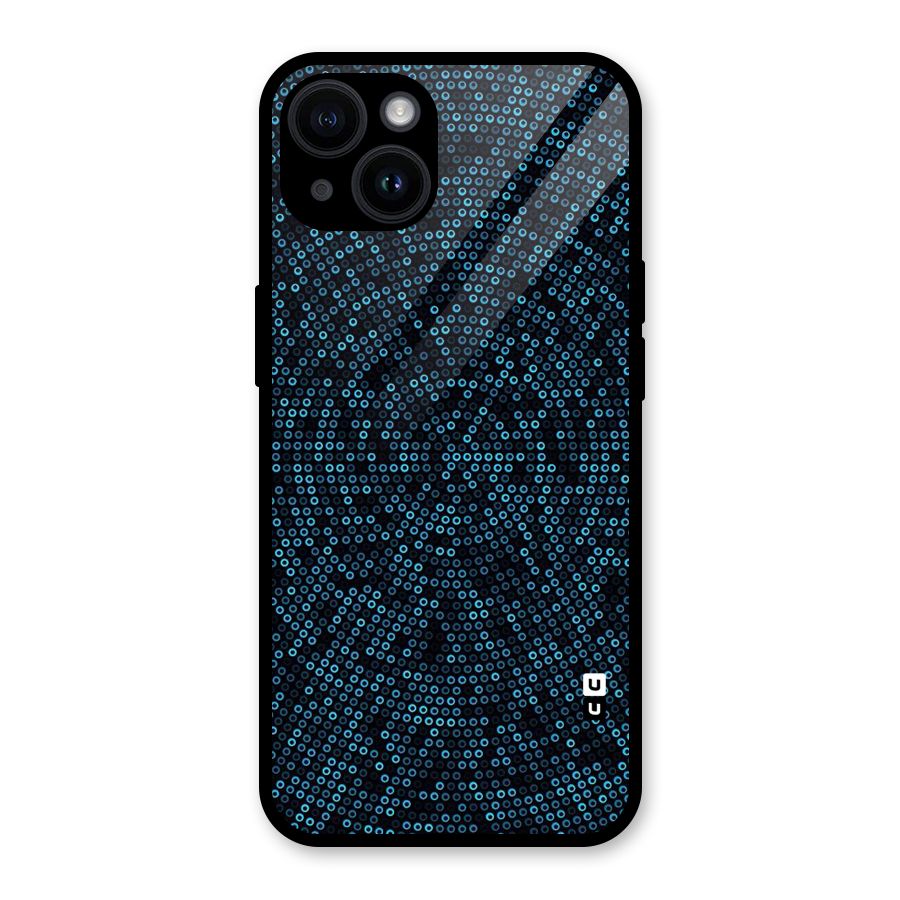 Blue Disco Lights Glass Back Case for iPhone 14