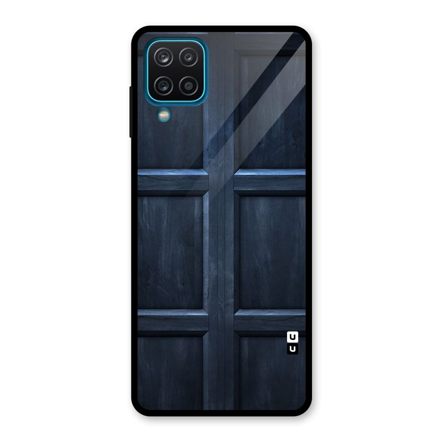 Blue Door Design Glass Back Case for Galaxy A12