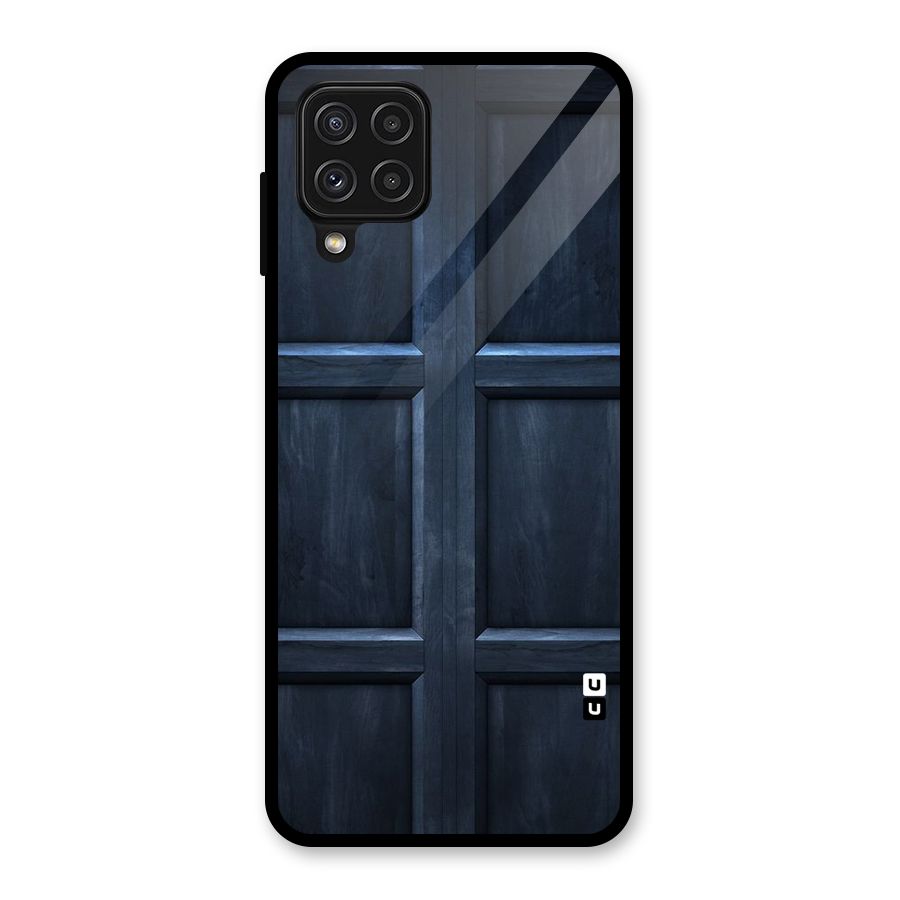 Blue Door Design Glass Back Case for Galaxy A22 4G