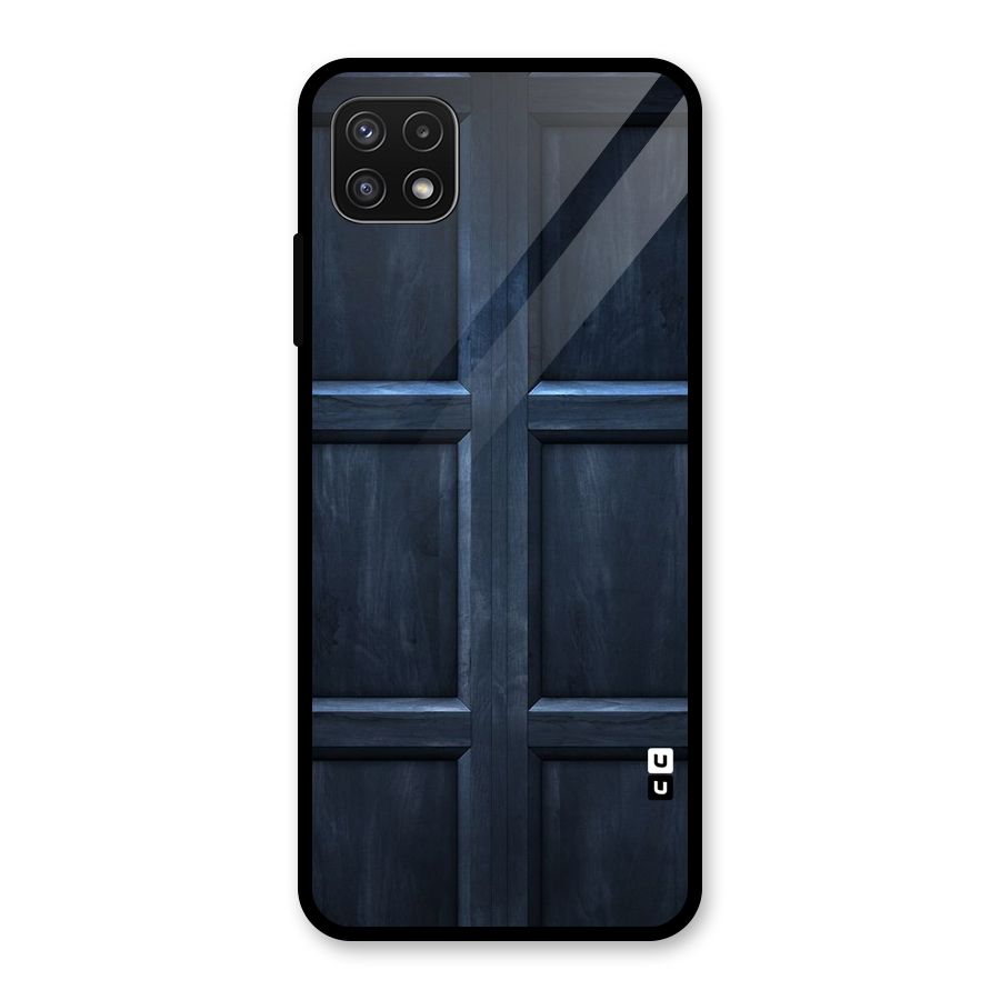 Blue Door Design Glass Back Case for Galaxy A22 5G