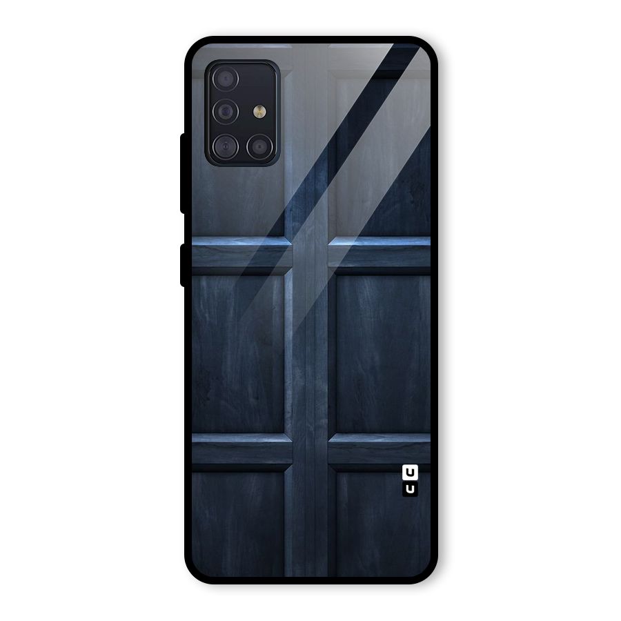 Blue Door Design Glass Back Case for Galaxy A51