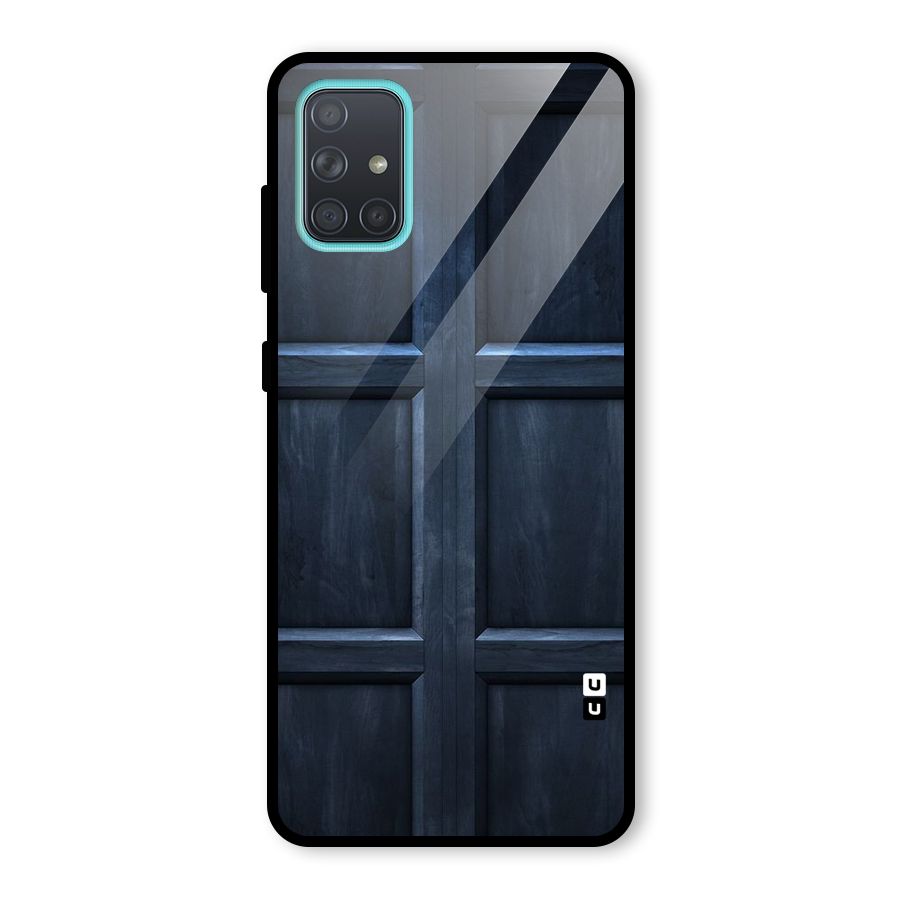 Blue Door Design Glass Back Case for Galaxy A71