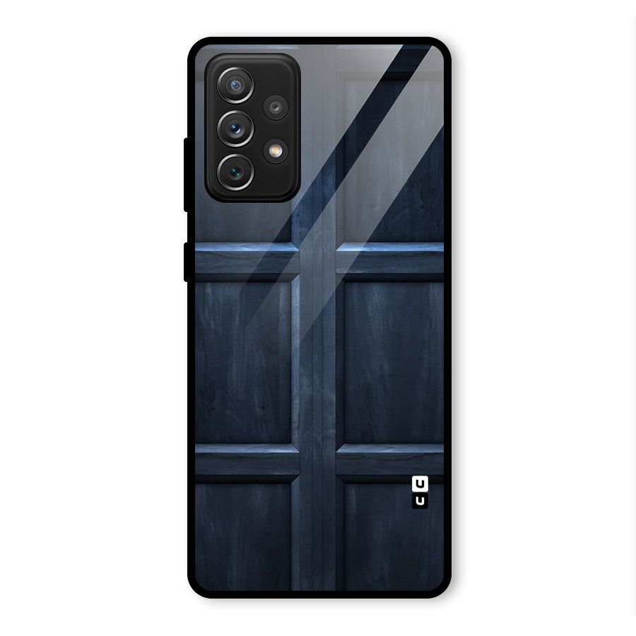 Blue Door Design Glass Back Case for Galaxy A72