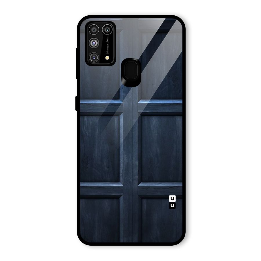 Blue Door Design Glass Back Case for Galaxy F41