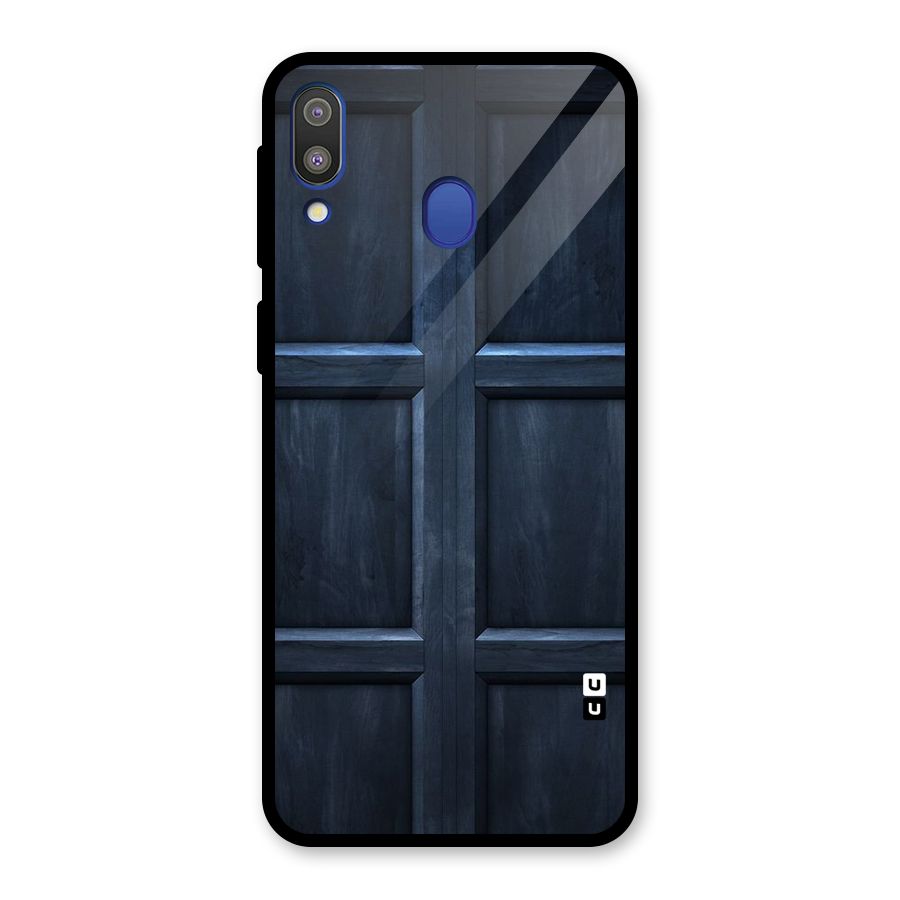 Blue Door Design Glass Back Case for Galaxy M20